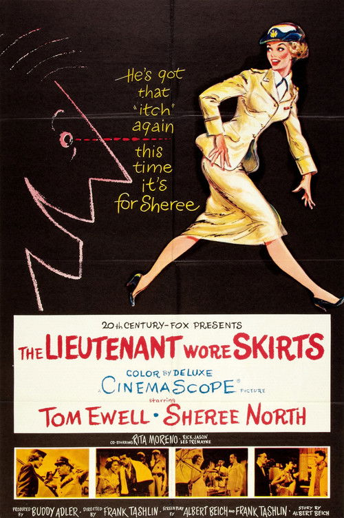 The Lieutenant Wore Skirts (1956) poster