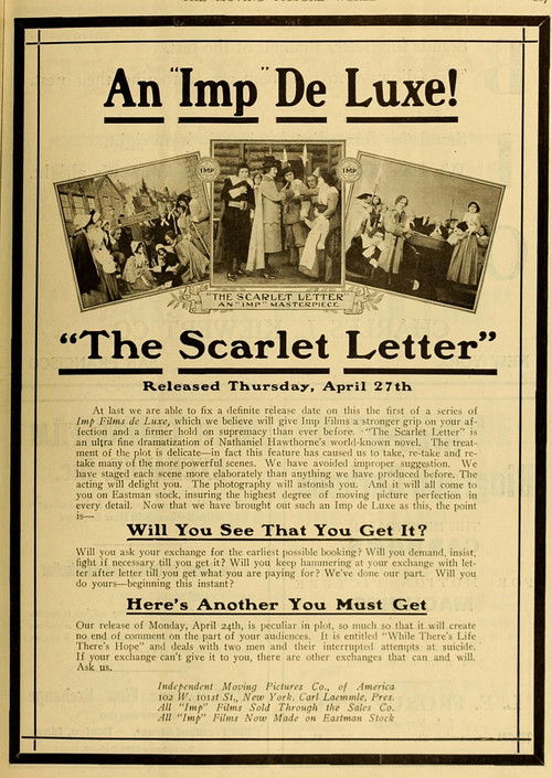 The Scarlet Letter (1911) poster