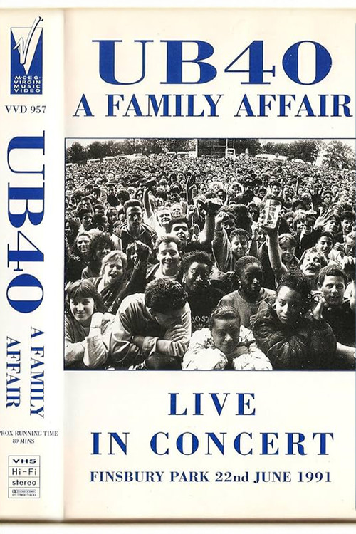 UB40 Live at Finsbury Park (1991) poster