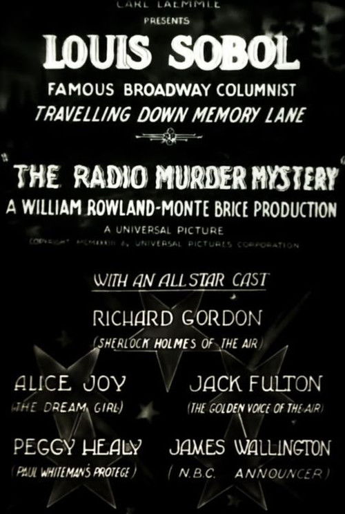 The Radio Murder Mystery (1933) poster