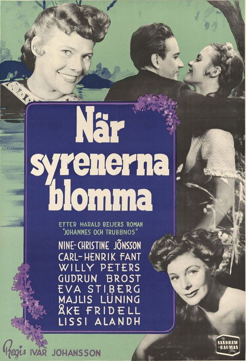 När syrenerna blomma (1952) poster