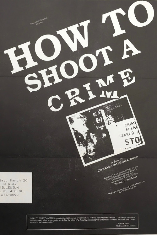 How to Shoot a Crime (1987) poster
