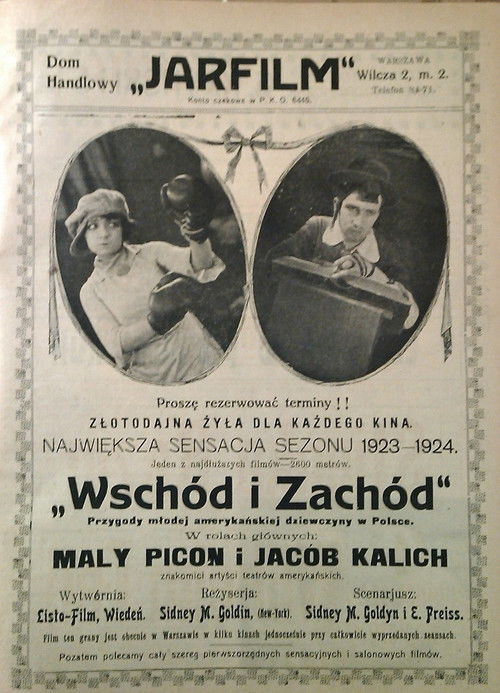East and West (1923) poster