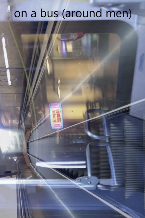 on a bus (around men) (2024) poster