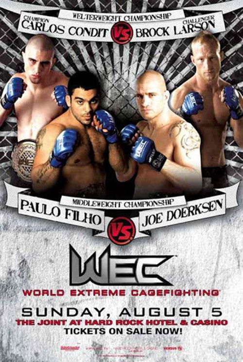 WEC 29: Condit vs. Larson (2007) poster