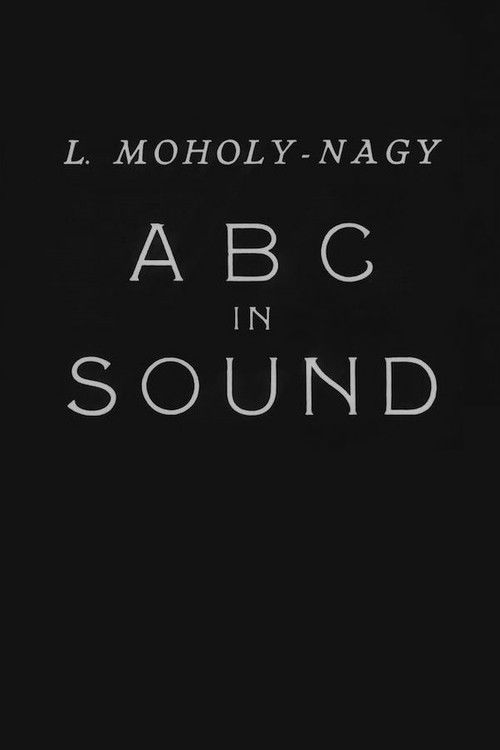 ABC in Sound (1933) poster