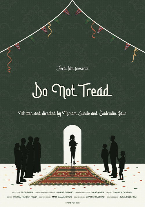 Ikke tråkk på teppet poster