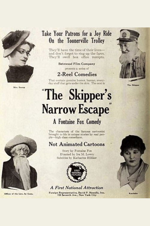The Skipper's Narrow Escape (1921) poster