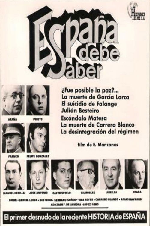 España debe saber (1977) poster