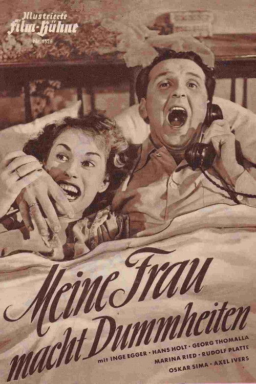 Meine Frau macht Dummheiten (1952) poster