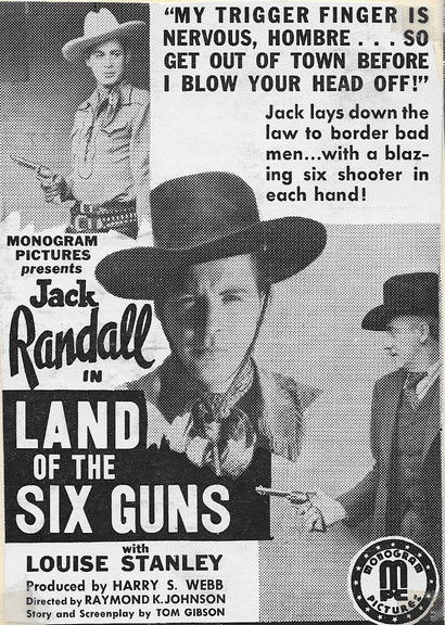 Land of the Six Guns (1940) poster