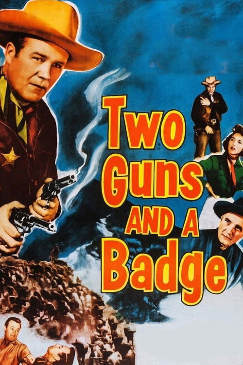 Two Guns and a Badge (1954) poster