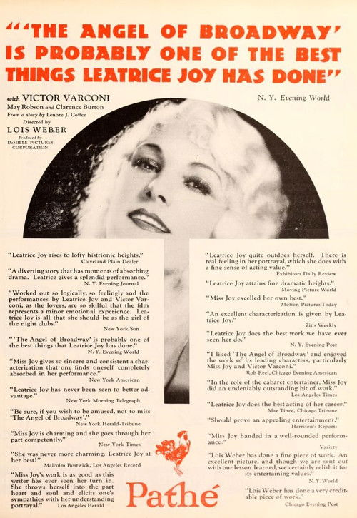 The Angel of Broadway (1927) poster