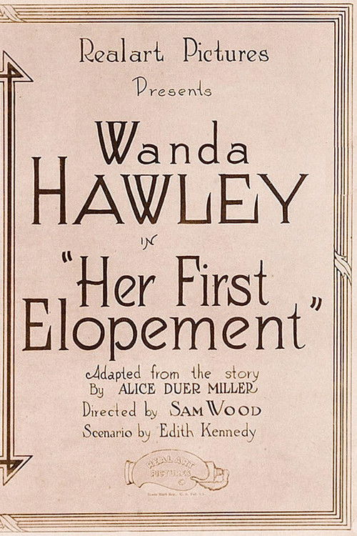 Her First Elopement (1920) poster