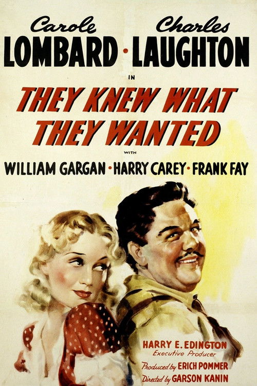 They Knew What They Wanted (1940) poster