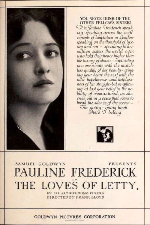 The Loves of Letty (1919) poster