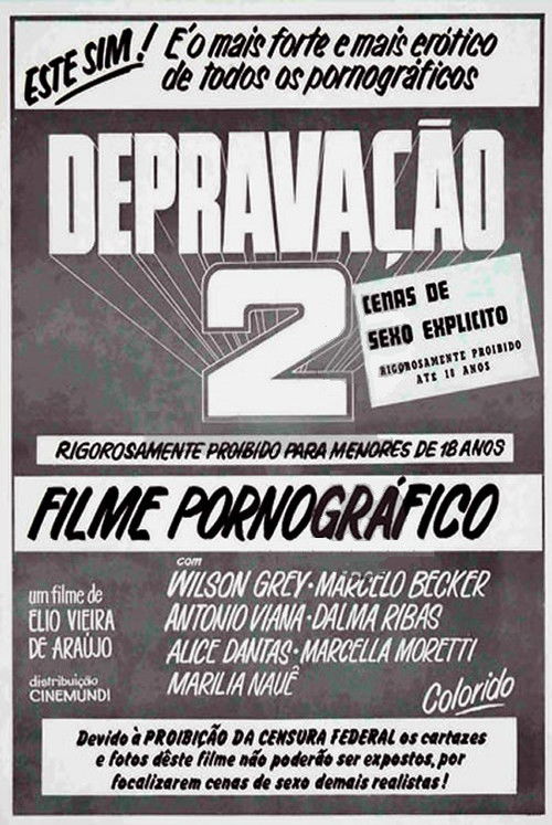 Depravação II (1982) poster
