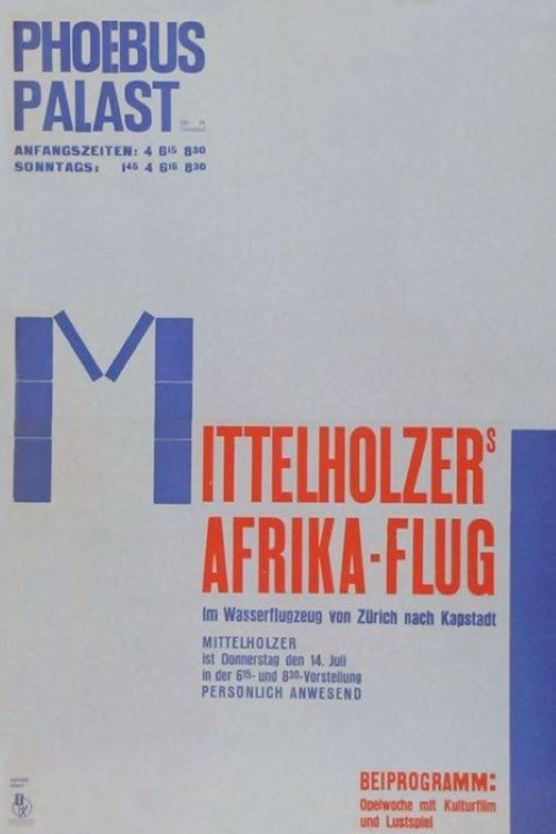 Mittelholzers Afrikaflug (1927) poster