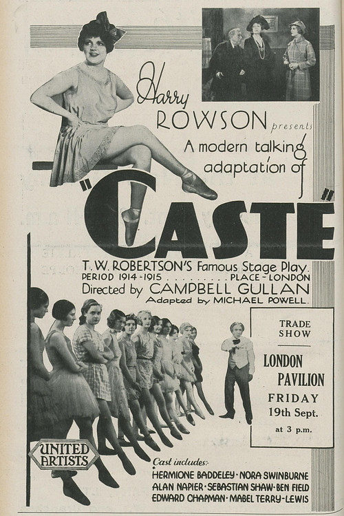 Caste (1930) poster