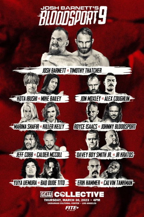 GCW Josh Barnett's Bloodsport 9 (2023) poster