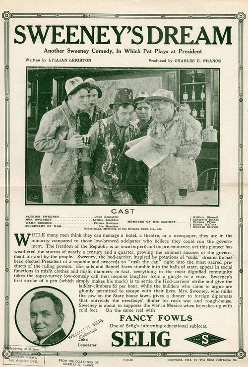 Sweeney's Dream (1913) poster