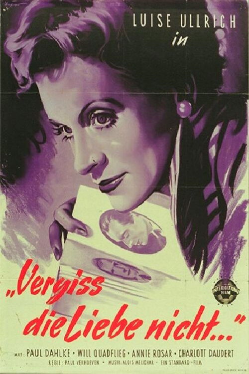 Vergiß die Liebe nicht (1953) poster