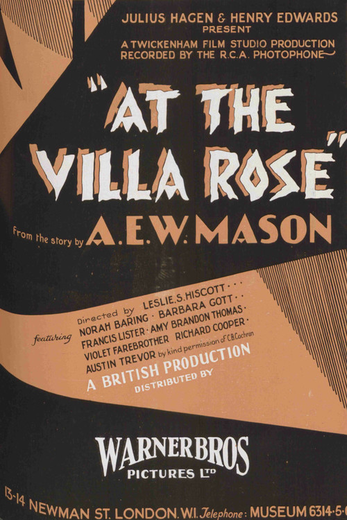 At the Villa Rose (1930) poster
