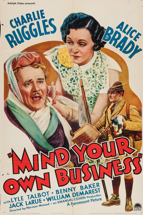 Mind Your Own Business (1936) poster