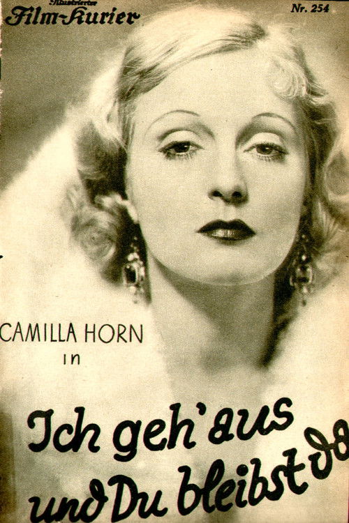 I Go Out and You Stay Here (1931) poster