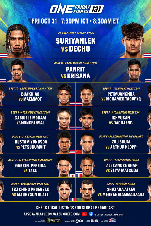 ONE Friday Fights 131: Suriyanlek vs. Decho 2 (2025) poster