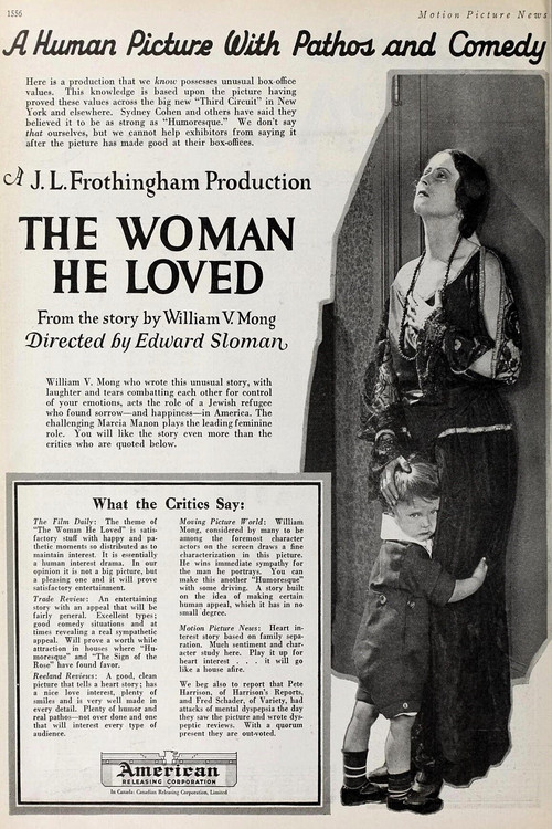 The Woman He Loved (1922) poster