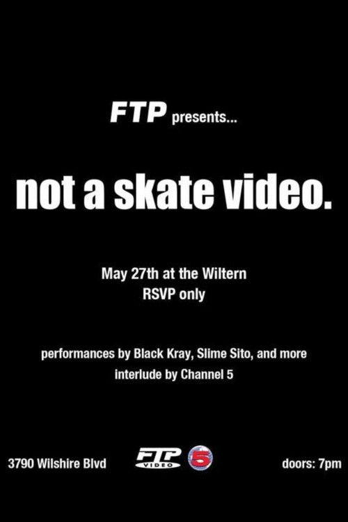 Not A Skate Video (2022) poster