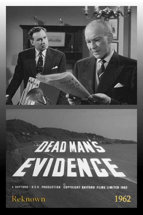 Dead Man's Evidence (1962) poster