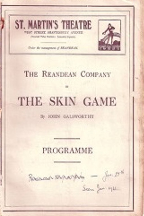 The Skin Game (1921) poster