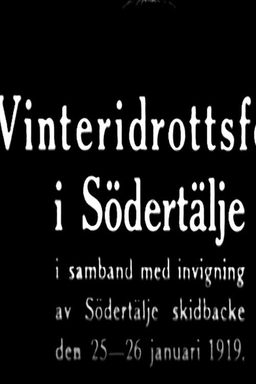 Vinteridrottsfest i Södertälje (1919) poster