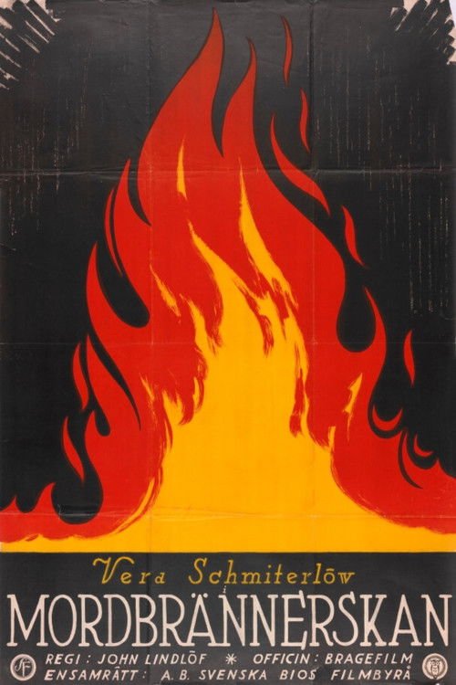 Mordbrännerskan (1926) poster