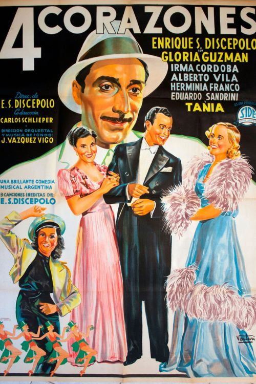 Cuatro corazones (1939) poster