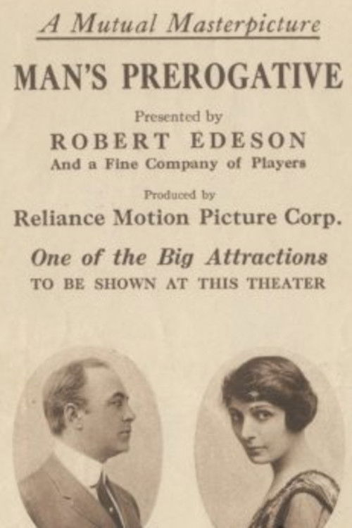 Man's Prerogative (1915) poster
