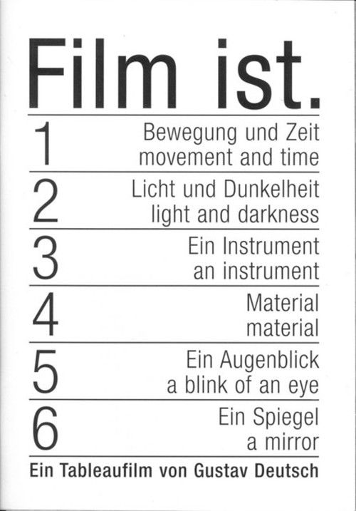 Film Is. 1-6 (1998) poster