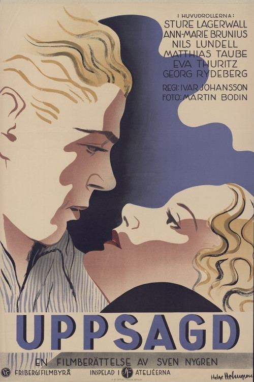 Uppsagd (1934) poster