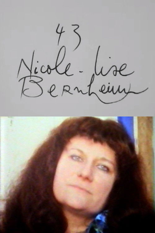 Cinématon n°43 : Nicole-Lise Bernheim (1979) poster