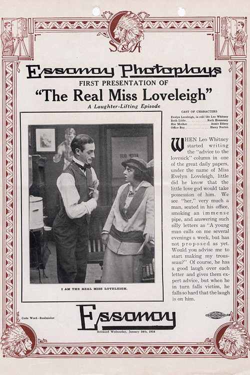 The Real Miss Loveleigh (1914) poster