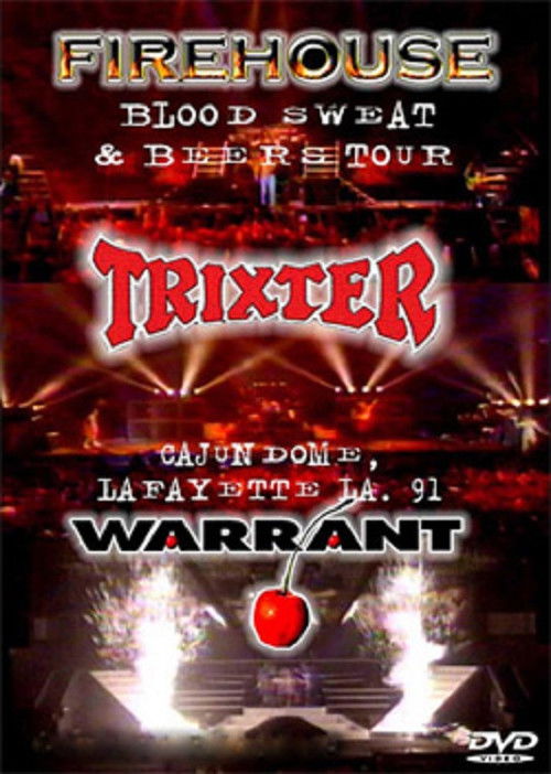 Warrant, Trixster & Firehouse Live in Lafayette 1991 (1991) poster