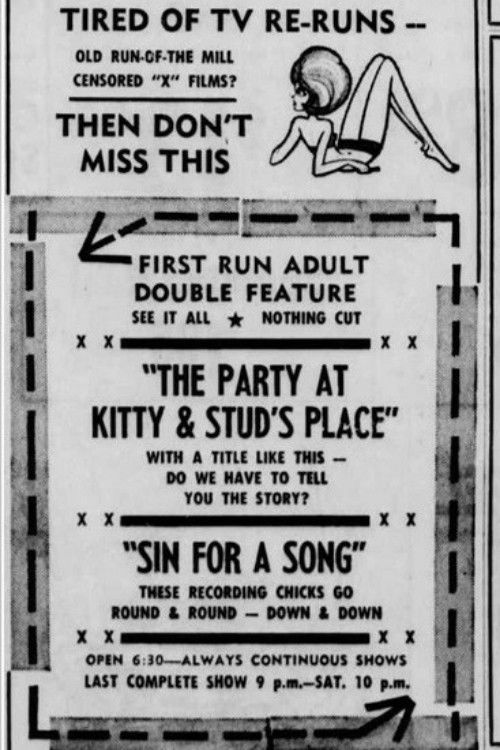 Sin for a Song (1970) poster