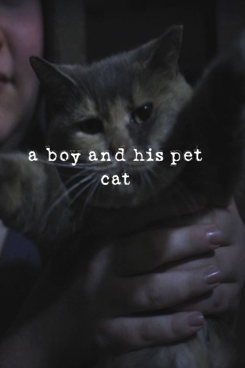 a boy and his pet cat (2019) poster