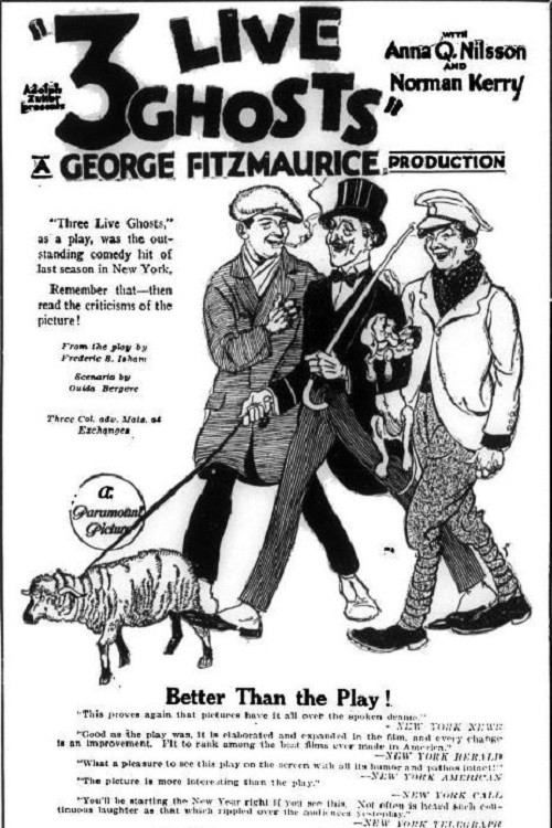 Three Live Ghosts (1922) poster