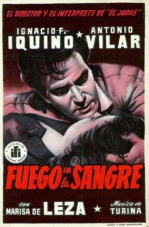 Fuego en la sangre (1953) poster