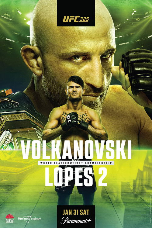 UFC 325: Volkanovski vs. Lopes 2 (2026) poster