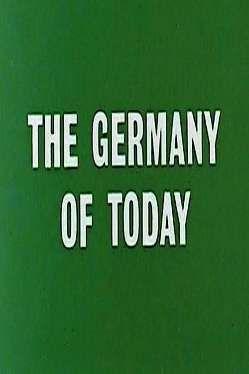 The Germany of Today (1967) poster