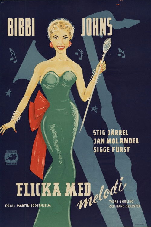 Flicka med melodi (1954) poster